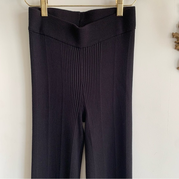 PINK ROSE BLACK RIBBED PANTS - Picture 4 of 10